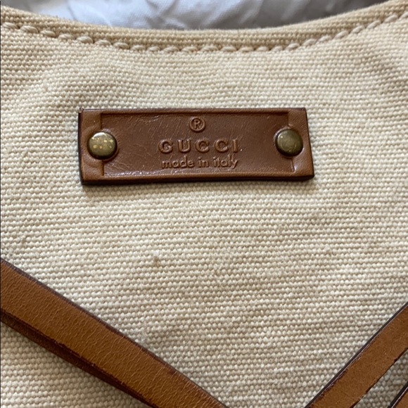 Vintage Gucci canvas & leather bag - Picture 2 of 7
